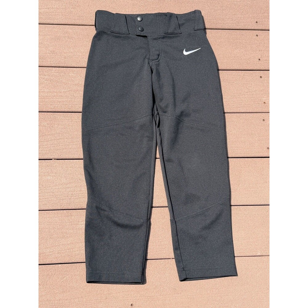 Nike Baseball Vapor Select Pants Black Snap Closure Boys Girls Size S Small